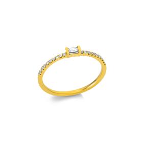 Gelbgold, Ringe, Becker Young Fashion Kollektion Brillantring 1BH49G854-2