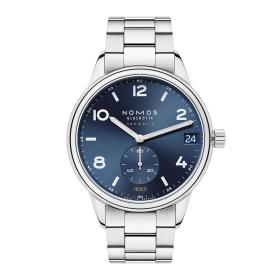 Unisex, NOMOS Glashütte Club Sport neomatik 42 Datum blau 782