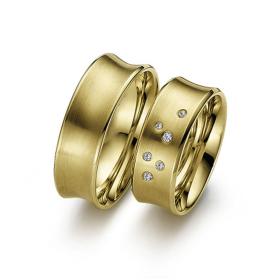 Weißgold, Ringe, August Gerstner Trauringe 26984/6-4/26984/8