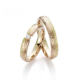 Rotgold, Ringe, August Gerstner Trauring Exclusiv-Kollektion 4/28605/4-28605/4