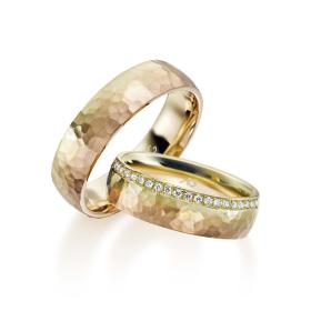 Rotgold, Ringe, August Gerstner Trauring Exclusiv-Kollektion 4/28716/6-28716/6