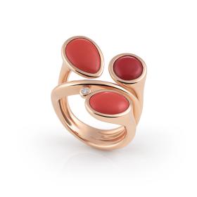 Roségold, Ringe, Al Coro Candy Ring R7504COR