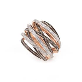 Roségold, Ringe, Al Coro Serenata Ring NR950BWR