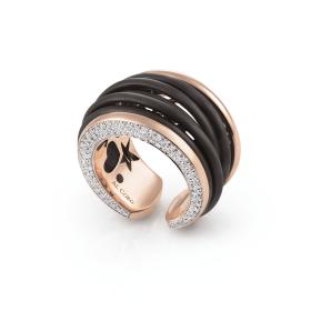 Weißgold, Ringe, Al Coro Mezzaluna Ring R7214R