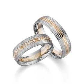 Weißgold, Ringe, August Gerstner Trauring Exclusiv-Kollektion 4/28723/6-28723/6