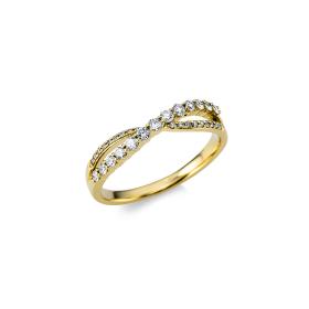 Gelbgold, Ringe, Becker Young Fashion Kollektion Brillantring 1AZ30G454-1