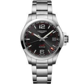 Herrenuhr, Longines Conquest V.H.P. GMT L3.718.4.56.6