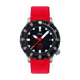 Unisex, Sinn Taucheruhr aus U-Boot-Stahl U50 SDR  1050.050-BK7520-0011-945A