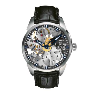 Herrenuhr, Handaufzug, Tissot T-Classic Collection T-COMPLICATION SQUELETTE