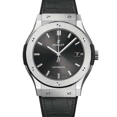 Herrenuhr, Automatik, Hublot Classic Fusion Racing Grey Titanium