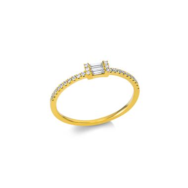 Ringe, Gelbgold, Becker Young Fashion Kollektion Brillantring