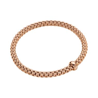 Armschmuck, Roségold, FOPE Solo Flex'it Armband mit weißem Brillanten