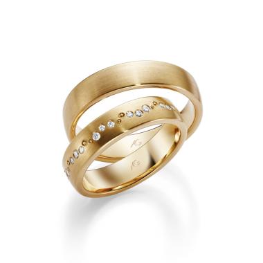 Ringe, Gold, August Gerstner Trauring