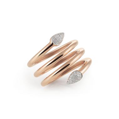 Ringe, Roségold, Al Coro Goccia Ring