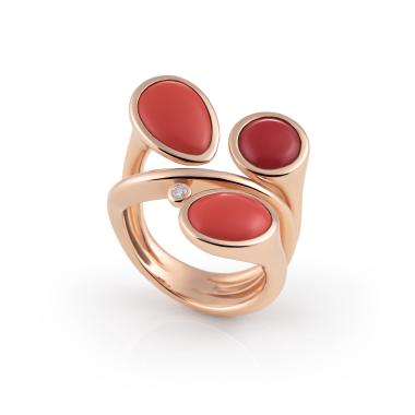 Ringe, Roségold, Al Coro Candy Ring