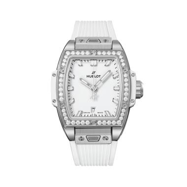 Damenuhr, Automatik, Hublot Spirit of Big Bang Steel White Diamonds